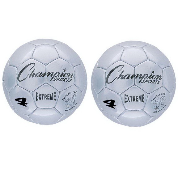 Champion Sports CHSEX4SL 2 Soccer Ball Size4 Compo...