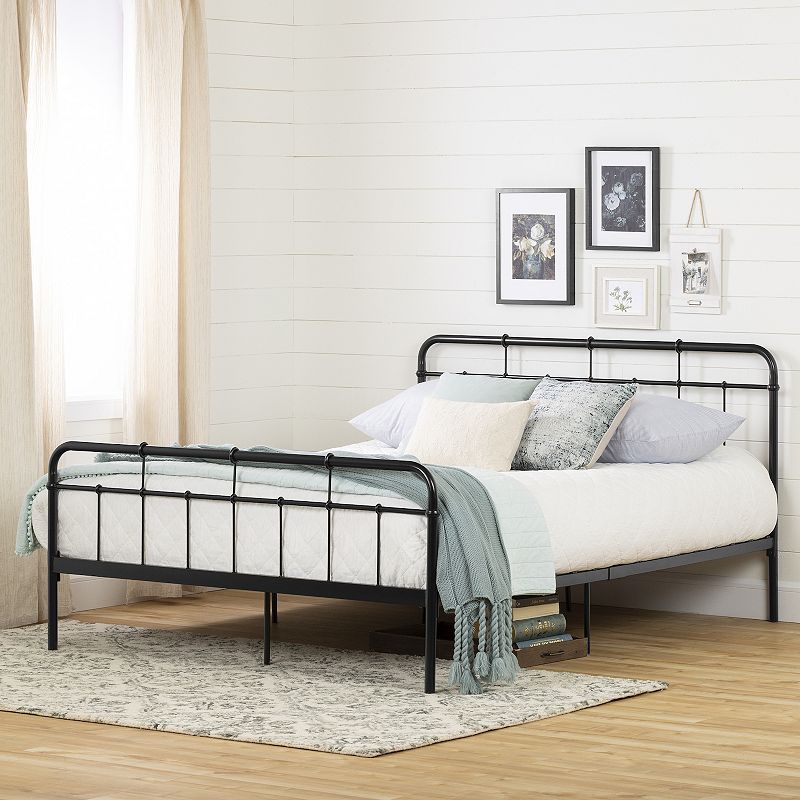 South Shore Gravity Queen Platform Bed with Headboard