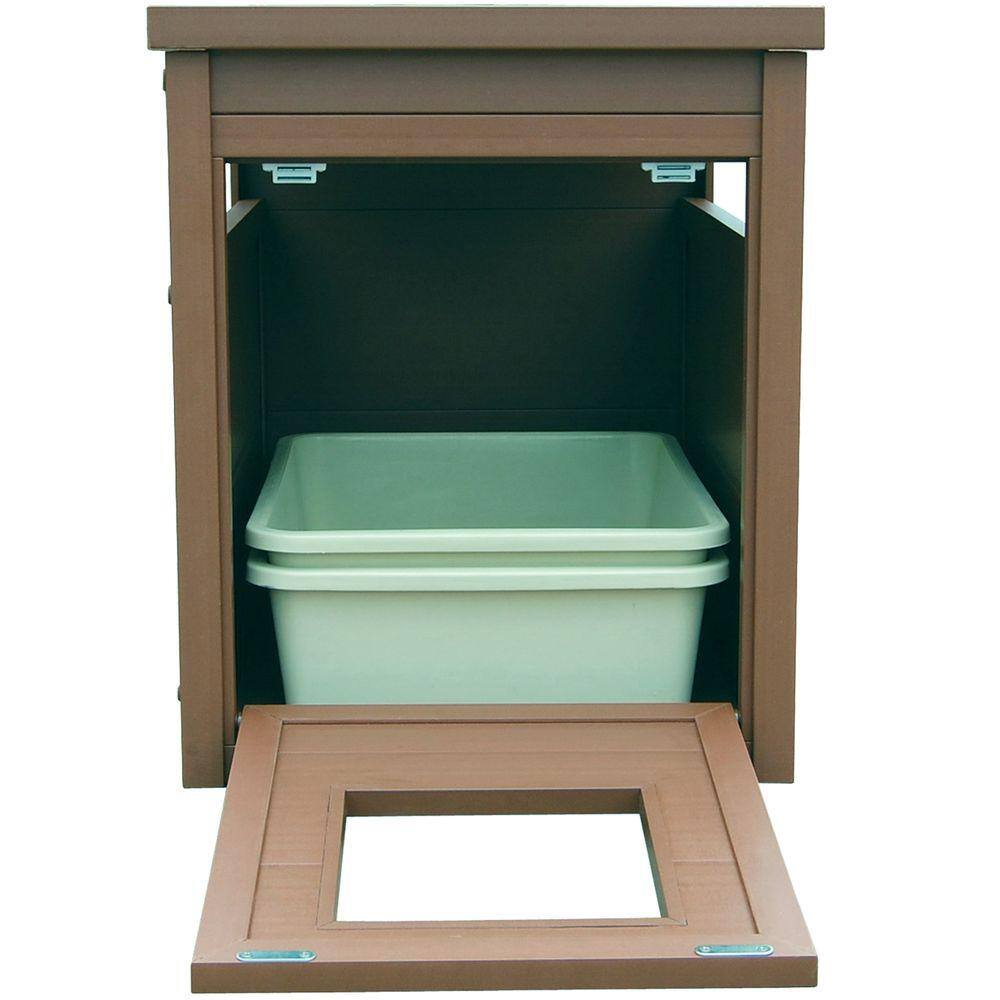 New Age Pet ECOFLEX Litter Box Cover End Table - Russet EHLB801-03