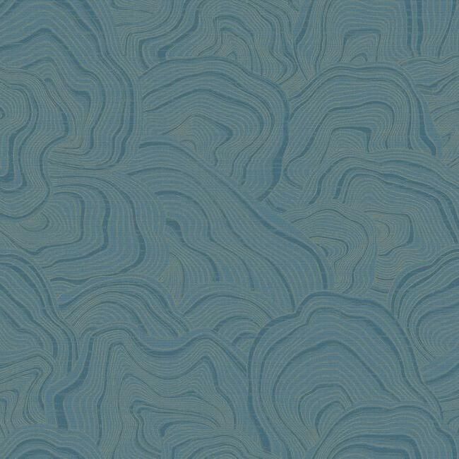 Sample Geodes Wallpaper in Blue from the 24 Karat Collection