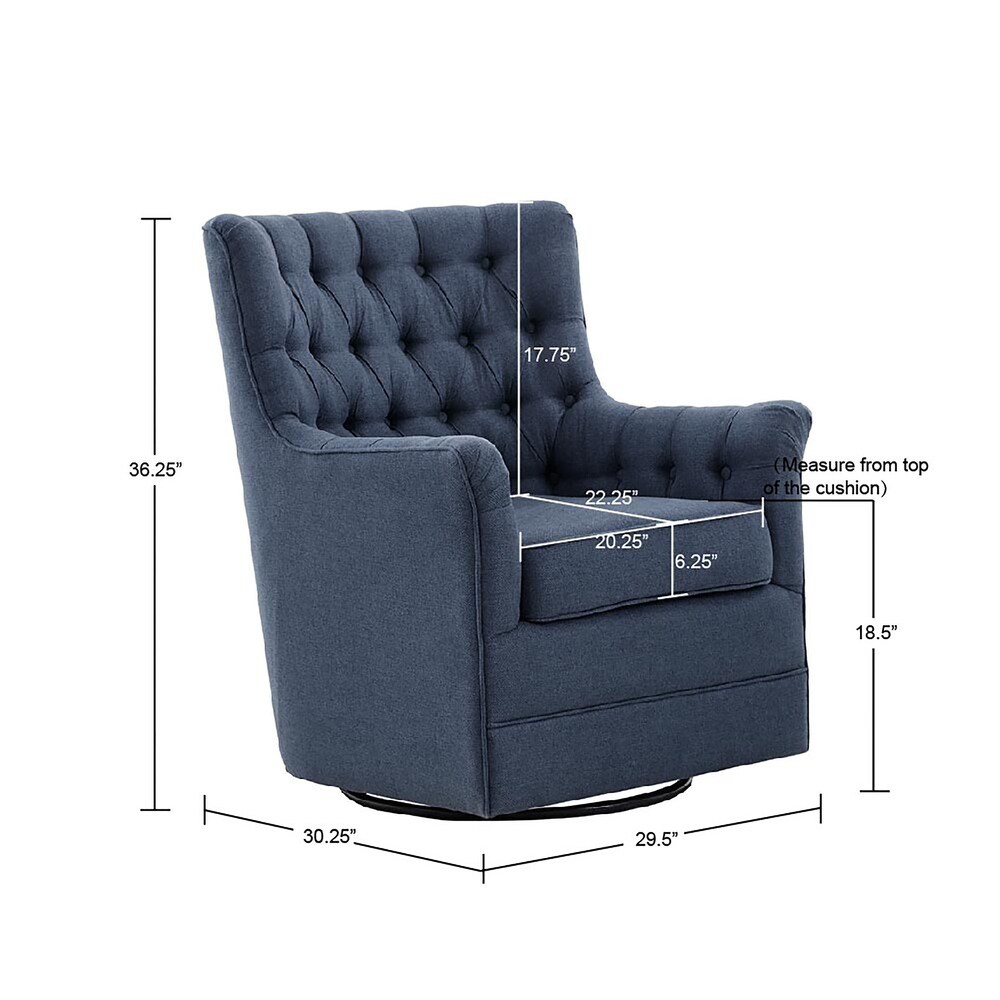 Madison Park Rae 360 degree Swivel Glider Chair