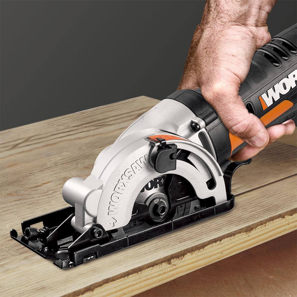 Worx POWER SHARE 20-Volt Worxsaw 3-38 in. Compact Circular Saw (Tool Only) WX523L.9