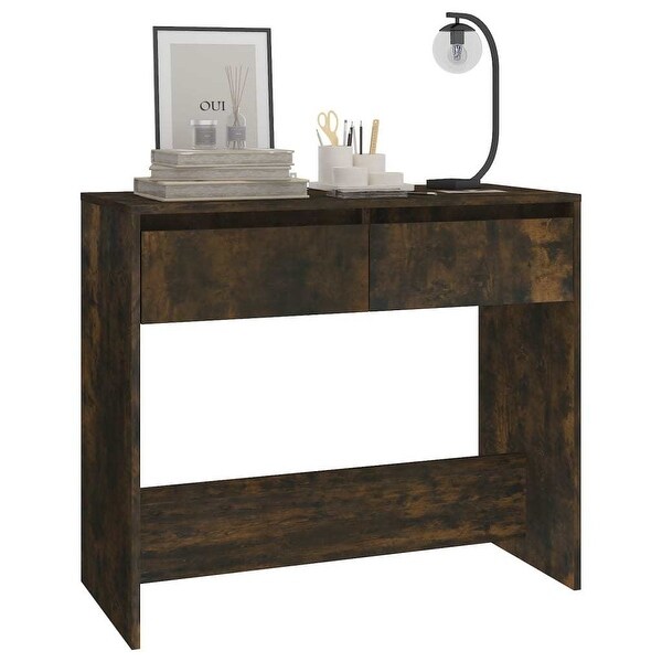 Console Table Smoked Oak 35