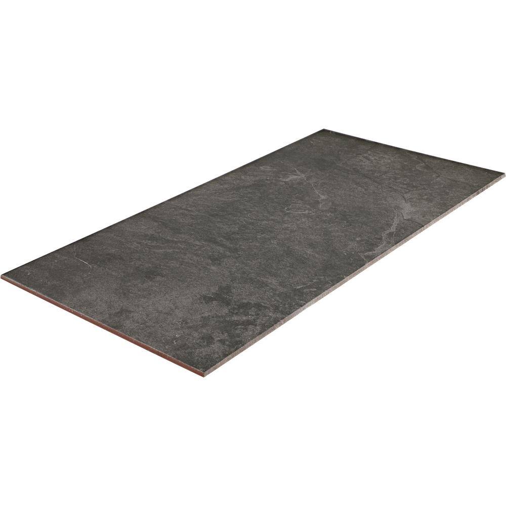 Daltile Cascade Ridge 24 in. x 12 in. Slate Ceramic Floor and Wall Tile (15.04 sq. ft.  case) CR081224HD1PV