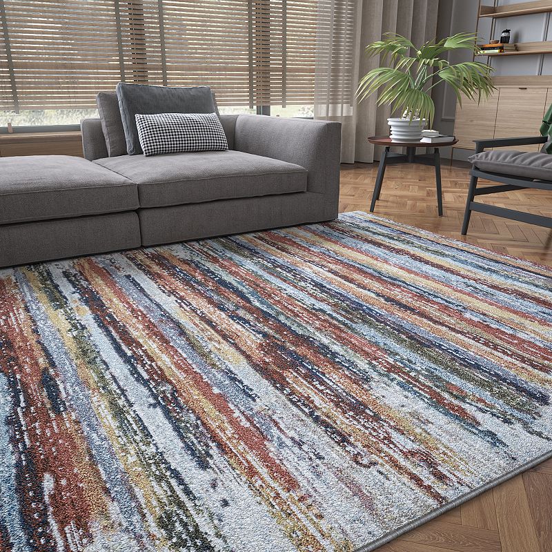 KHL Rugs Athena Contemporary Stripe Area Rug