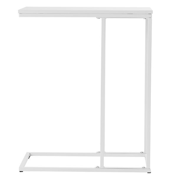 Side Table C Type Single Layer MDF Iron Rectangle End Table Sofa Table