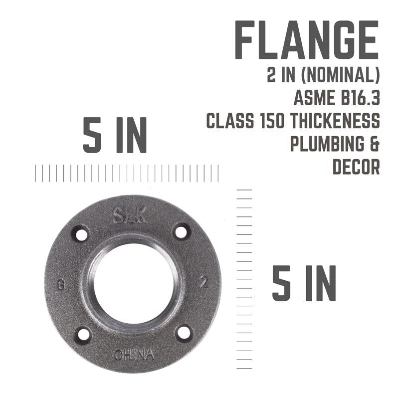 FLOOR FLANGE BLACK 2