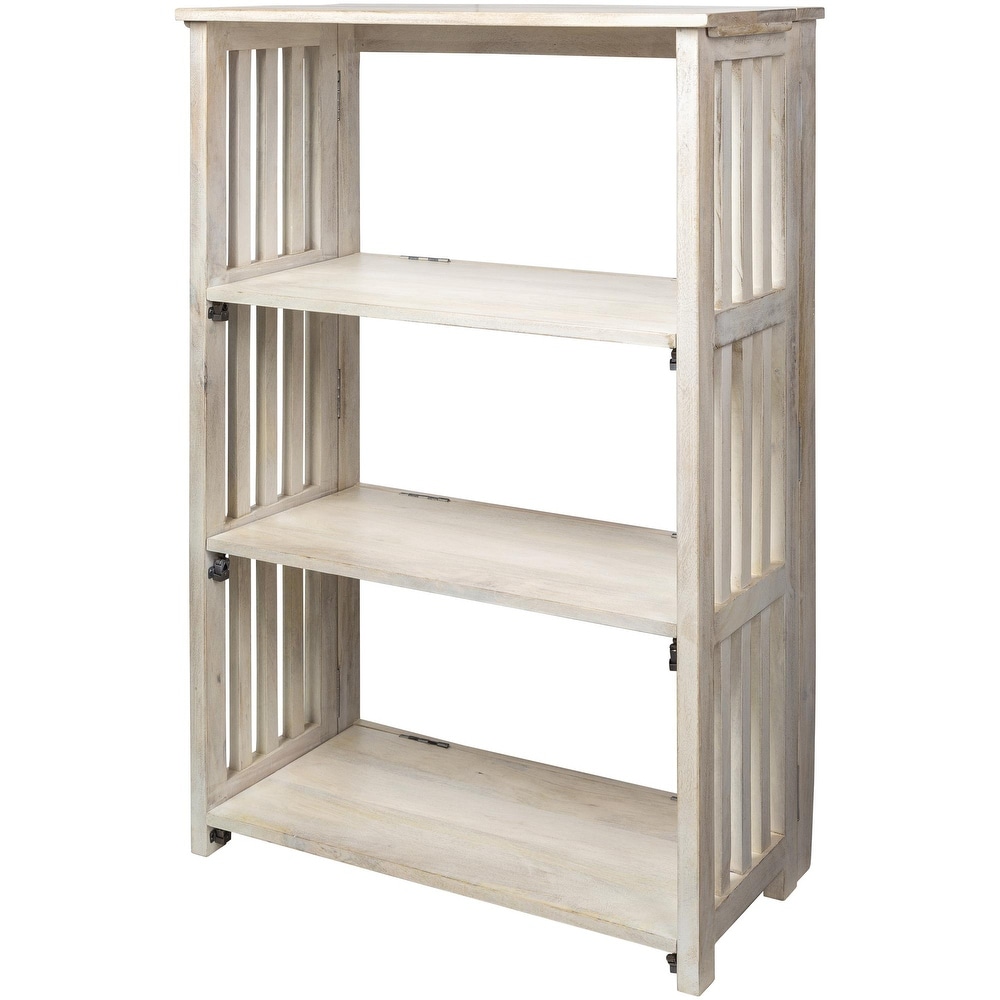 Bamako Distressed Wood Bookshelf