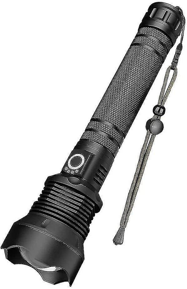 Led Flashlight， 90000 Lumens Xhp70 Ultra Powerful Adjustable Zoomable Waterproof Torch Flashlight， U