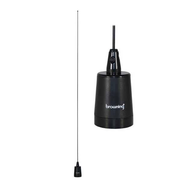 Browning 200 watt Pretuned Wide band 144 Mhz To 174 Mhz 2 4 dbd gain Vhf Black Antenna With Nmo Mounting