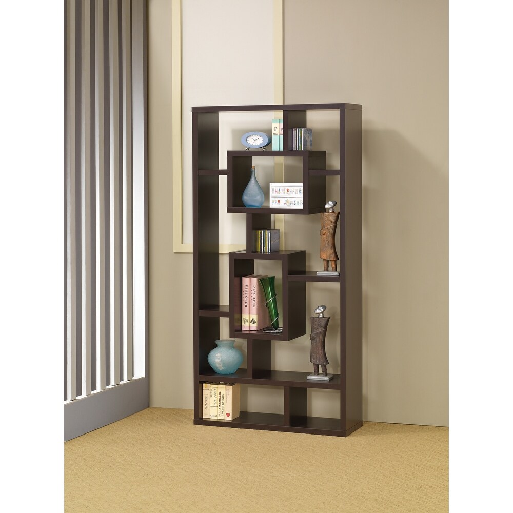 Aurelle 10 shelf Open Back Bookcase