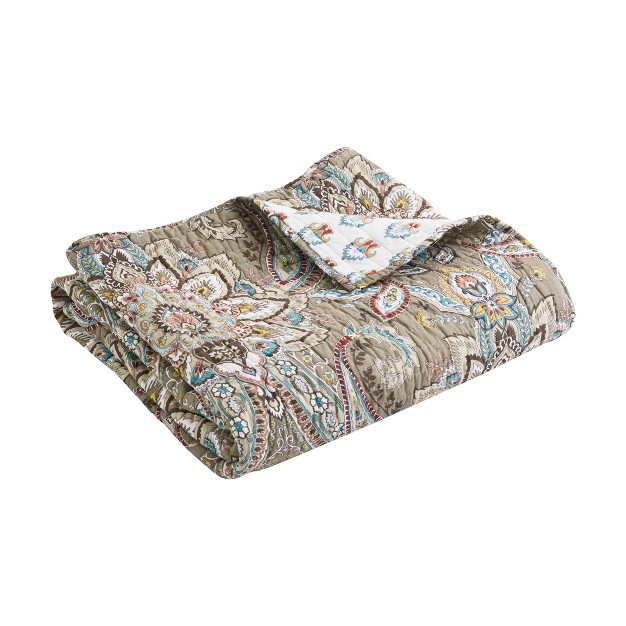 Kassandra Medallion Quilted Throw Levtex Home