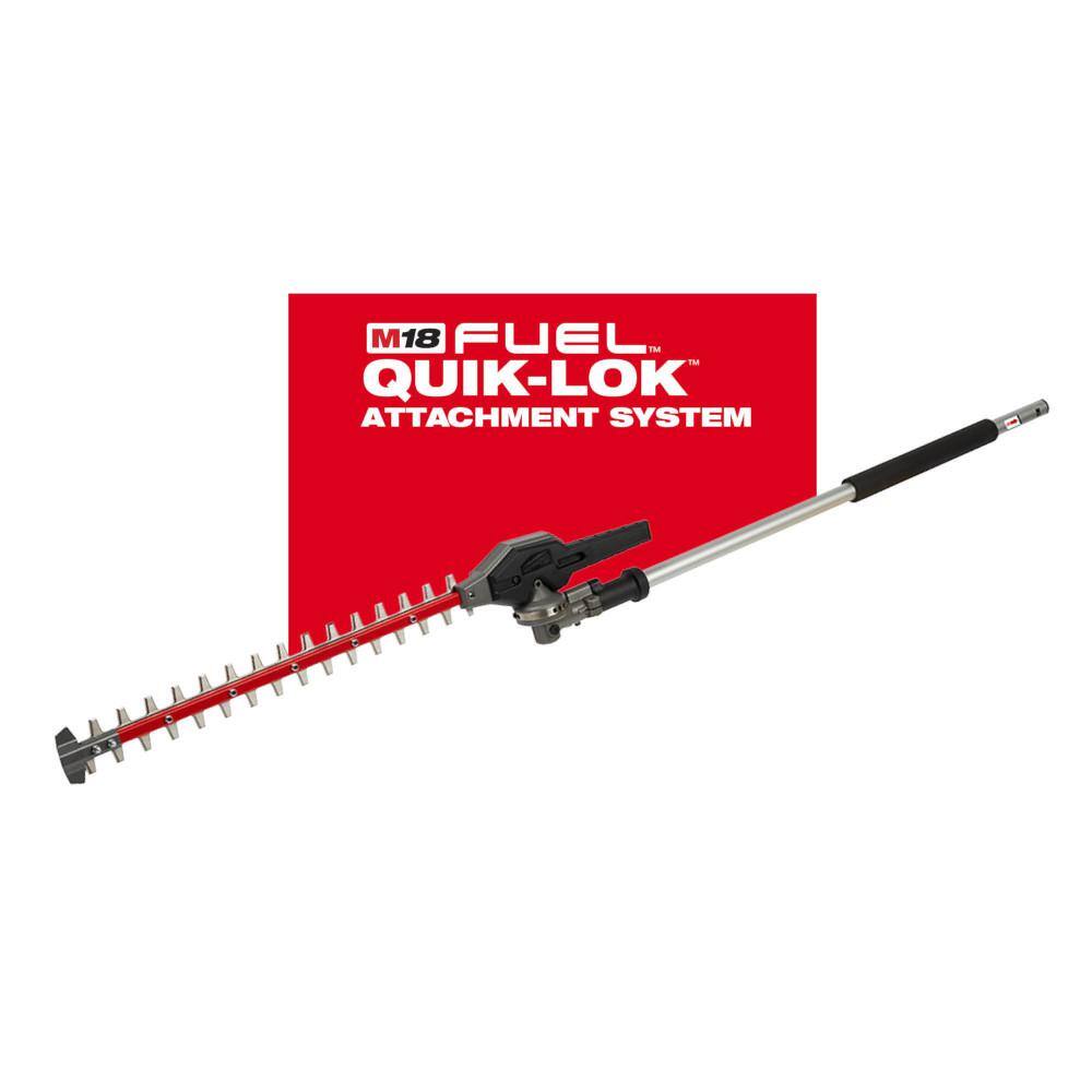 MW M18 FUEL 18V Lithium-Ion Brushless Cordless QUIK-LOK String Grass Trimmer wRubber Broom  Hegde Trimmer Attachments 2825-20ST-49-16-2740-49-16-2719