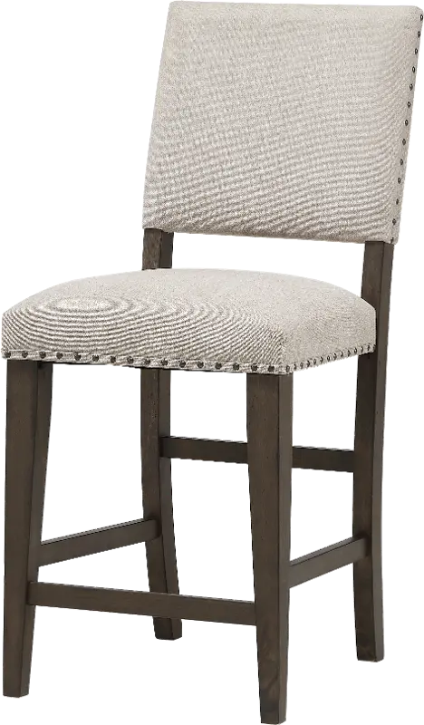 Revolution Gray and Brown Counter Height Stool