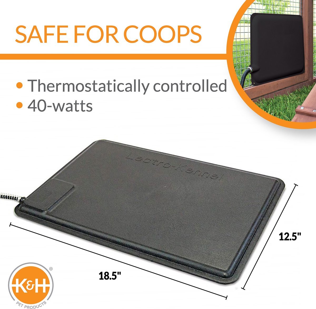 KandH Pet Products Thermo-Chicken Heated Pad