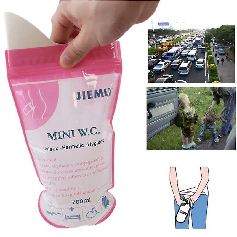 8/12pcs Outdoor Disposable Urinal Toilet Bag Camping Male Female Kids Adults Portable Emergency