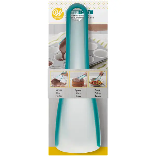 Wilton Versa-Tools Silicone Squeeze， Spread and Pour Spatula for Cooking and Baking