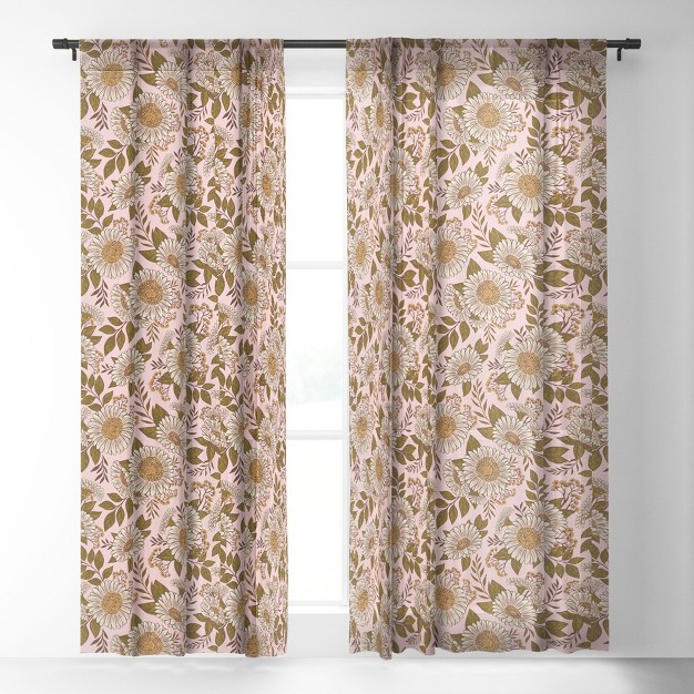 Avenie Spring Garden Collection I Single Panel Sheer Window Curtain Society6