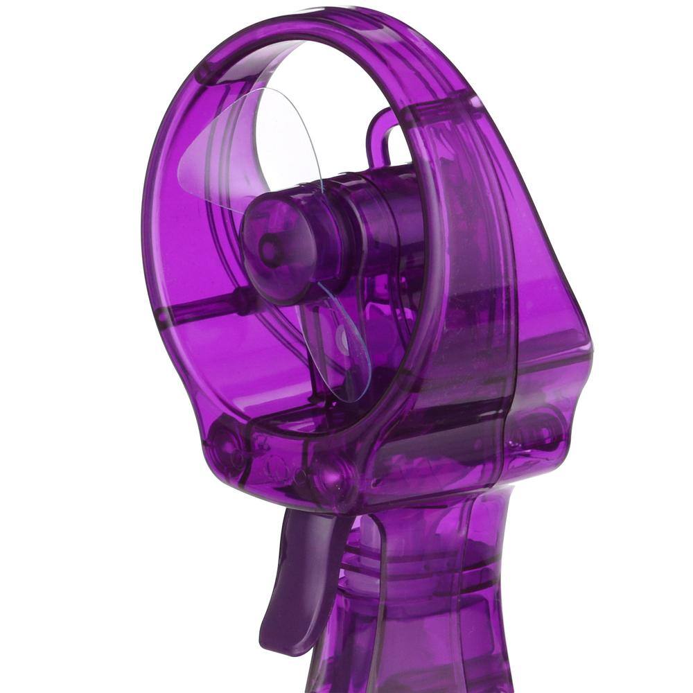 O2COOL Deluxe 3 in. Water Misting Personal Fan in Purple FML0001