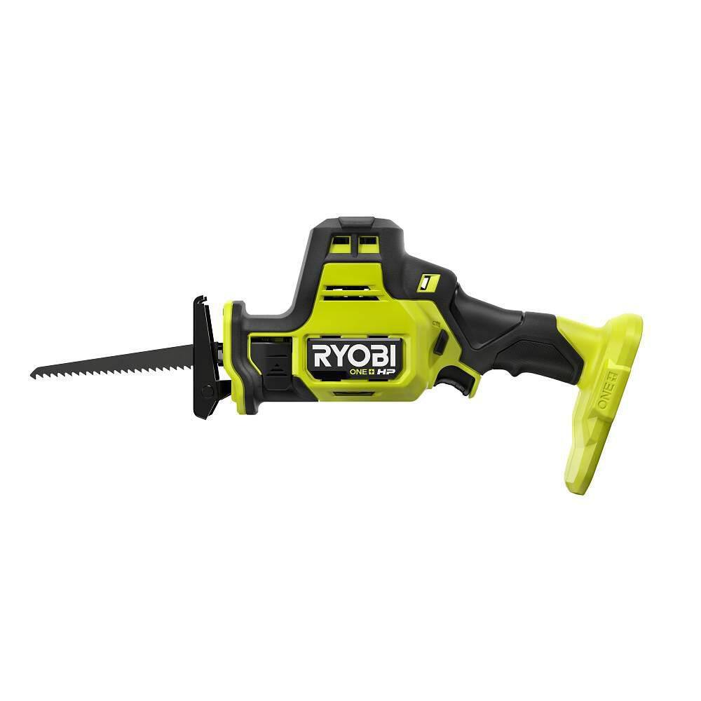 RYOBI ONE+ HP 18V Brushless Cordless Compact One-Handed Reciprocating Saw (Tool Only) PSBRS01B