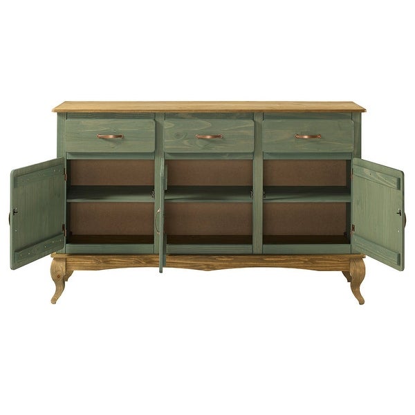 Wood Buffet Sideboard Green | Furniture Dash