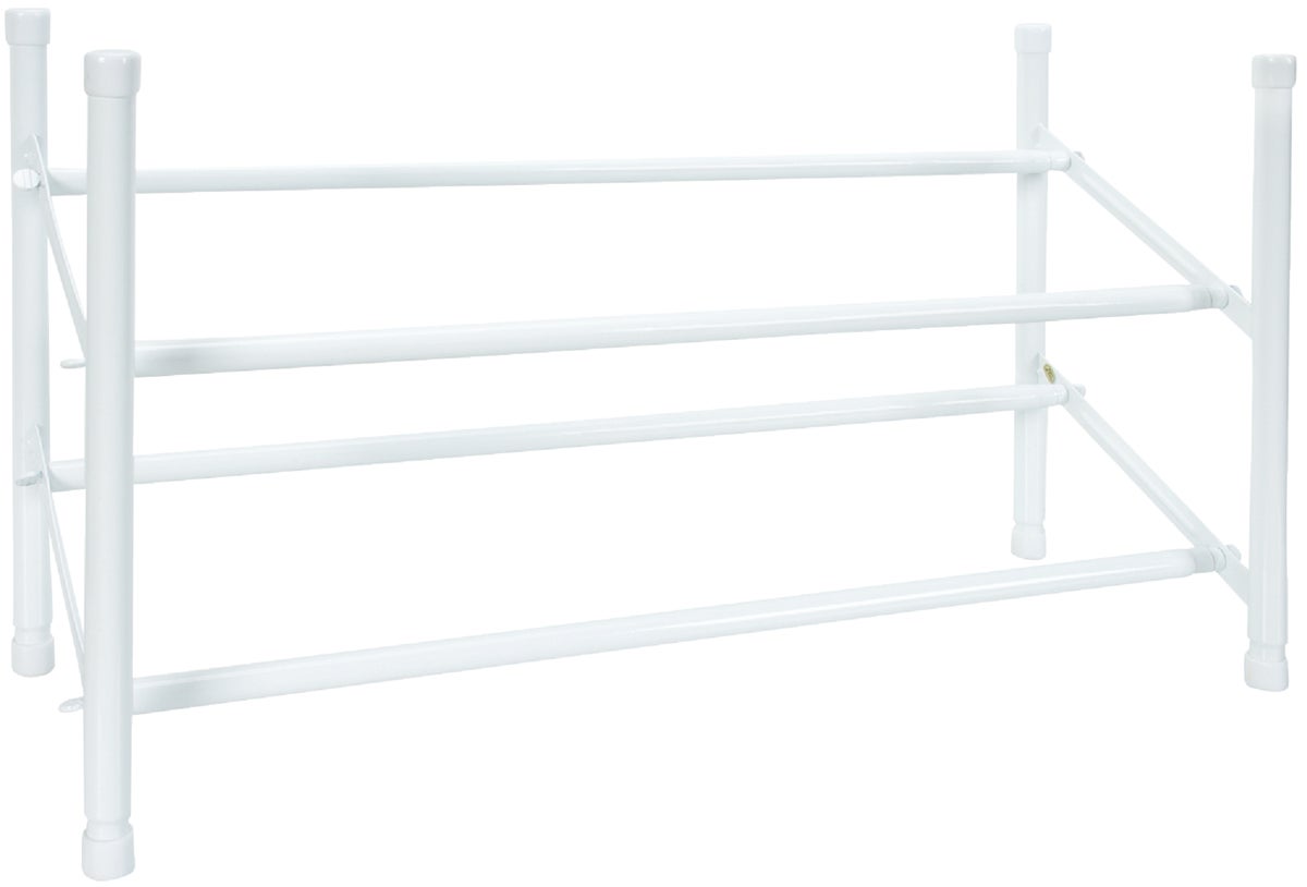 Whitmor Expandable Stackable Shoe Rack White