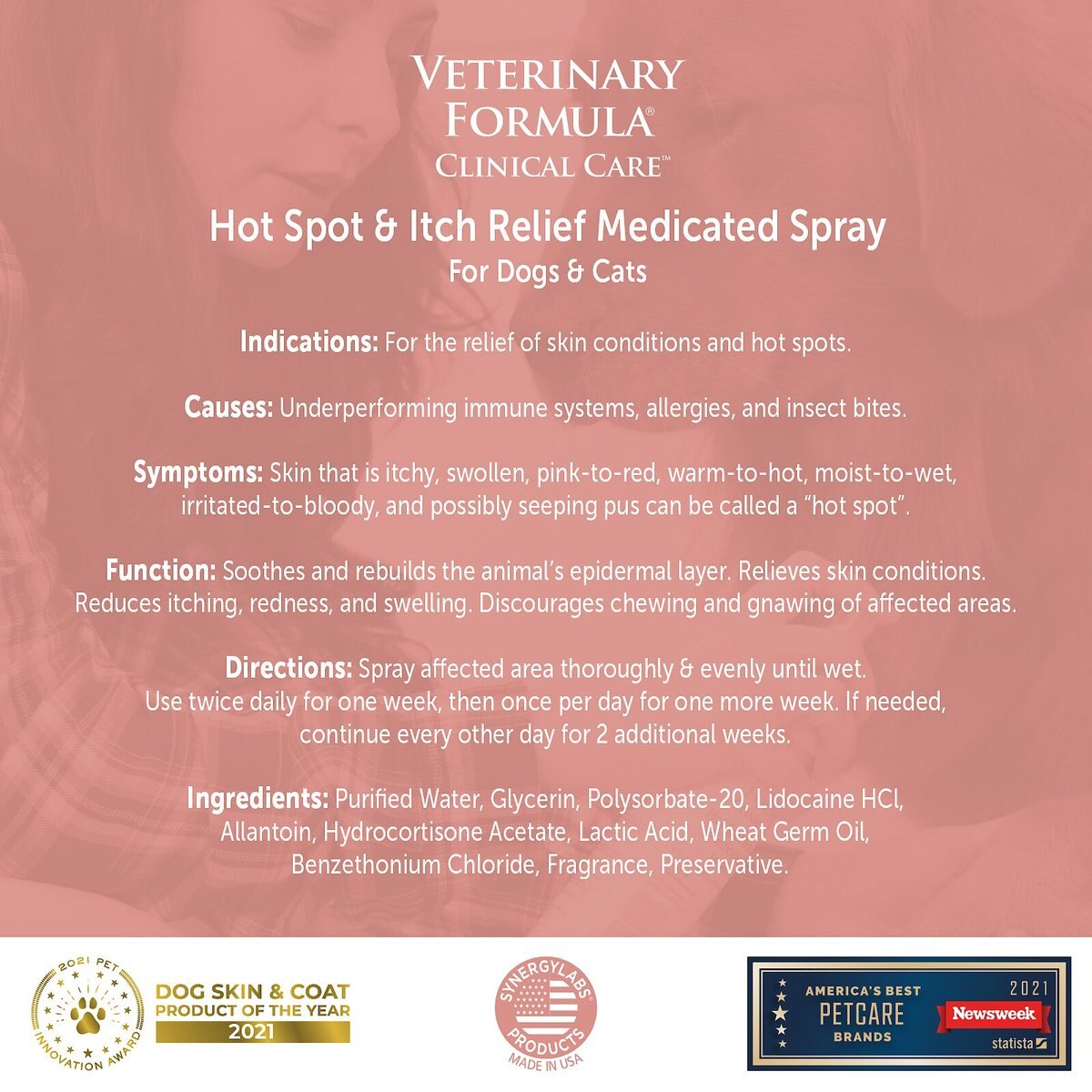 Veterinary Formula Clinical Care Hot Spot and Itch Relief Spray