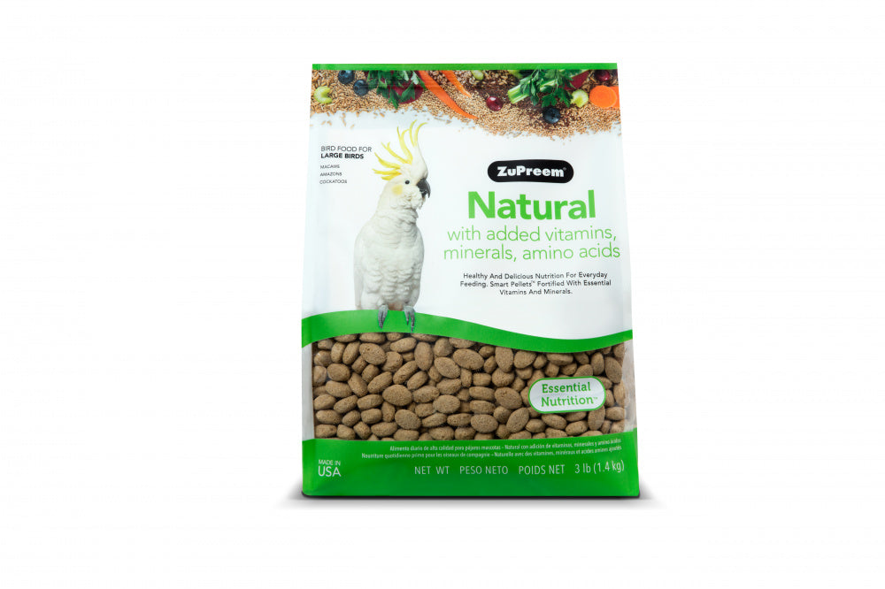 Zupreem Natural Food with Added Vitamins， Minerals， And Amino Acids La