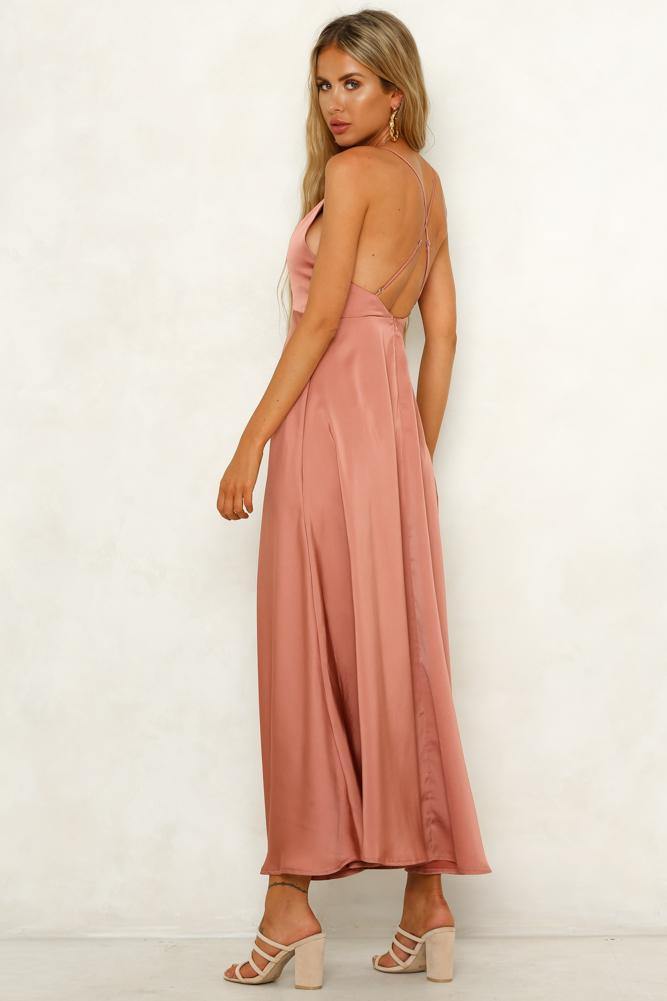 Hard To Deny Maxi Dress Rose