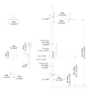 GIVING TREE Single-Handle 3-Spray Tub and Shower Faucet with Hand Shower in Brushed Nickel (Valve Included) HDYN-ZG0013