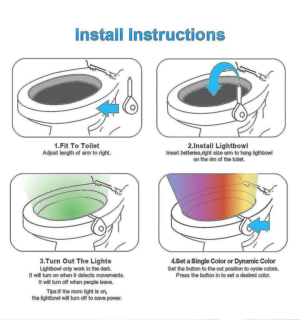 Led Sensor New Toilet Light Night Light