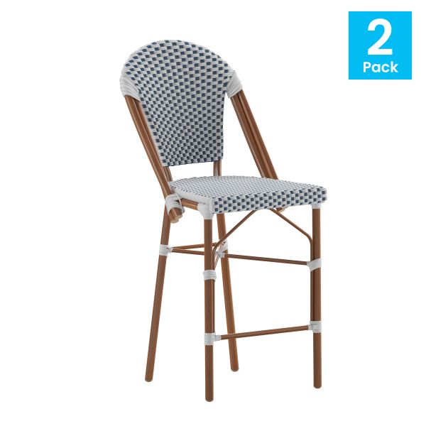 Lourdes Set of 2 Stackable Indoor/Outdoor French Bistro 26