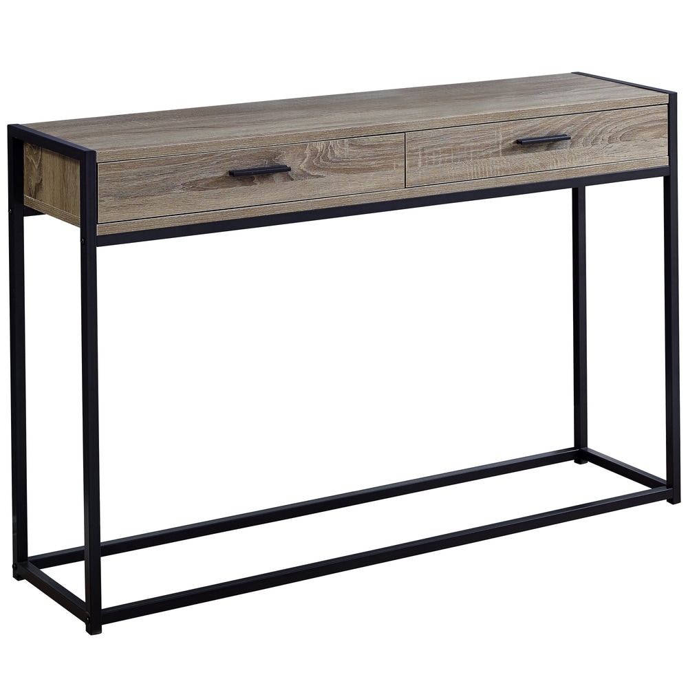 Accent Table  Console  Entryway  Narrow  Sofa  Storage Drawer  Living Room  Bedroom  Metal  Laminate  Contemporary