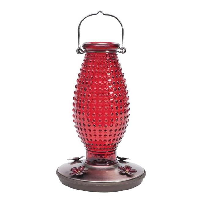 Perky-Pet Red Hobnail Vintage Hummingbird Feeder - 16 oz