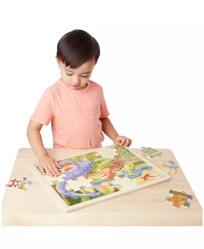 Melissa and Doug Dinosaur Jigsaw (24Pc) - Dinosaur Toy