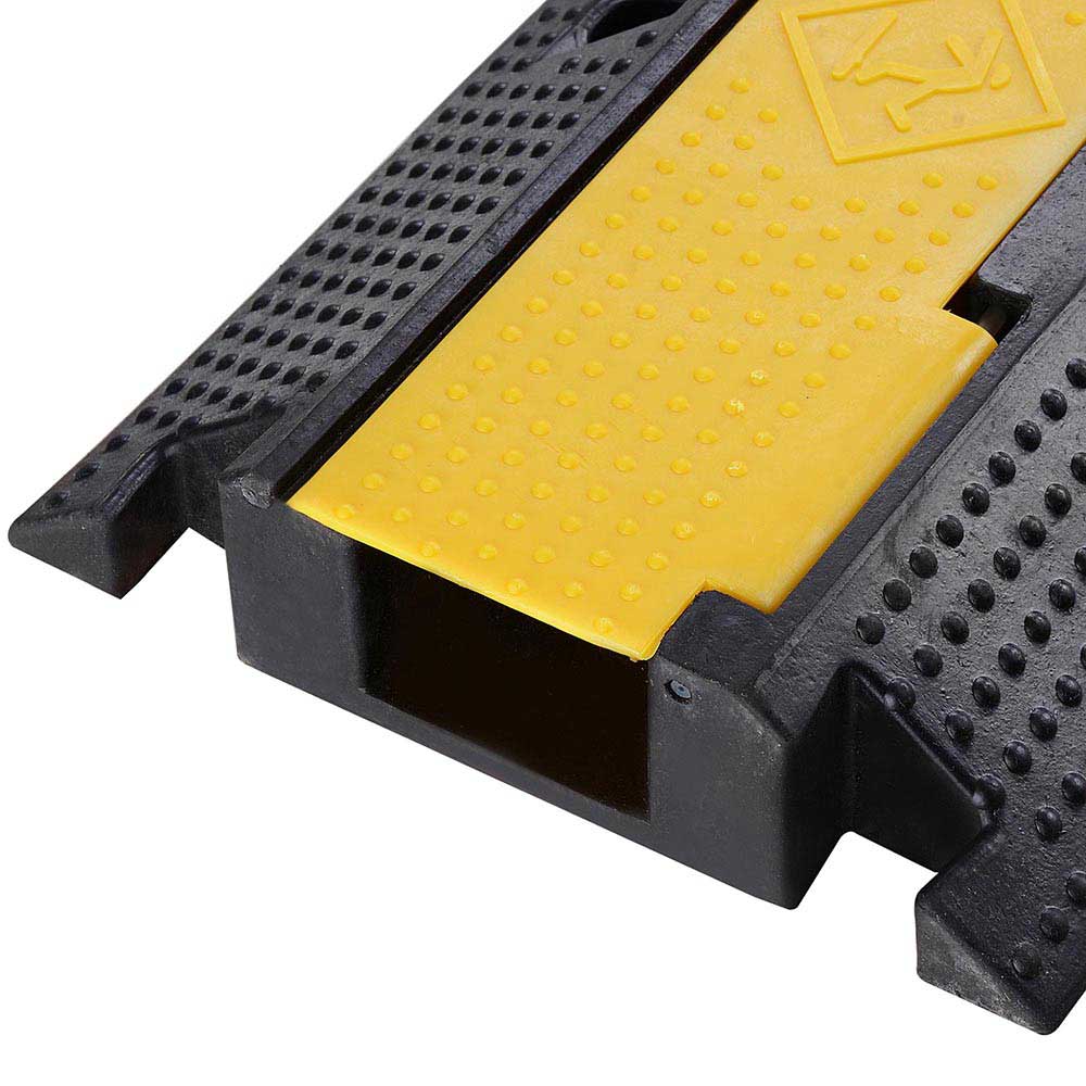 Yescom Cable Ramp Protector Rubber Cable Cover 1-Channel