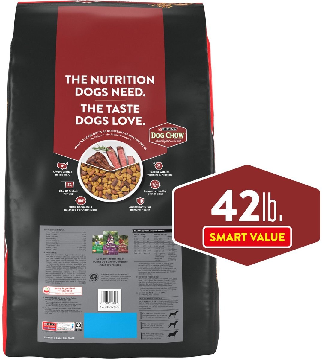 Dog Chow Complete Adult with Real Beef Dry Dog Food