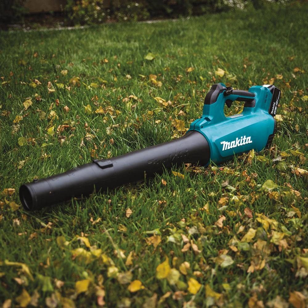 Makita 116 MPH 459 CFM 18V LXT Lithium-Ion Brushless Cordless Leaf Blower with bonus Blower Nozzle and Flat End Nozzle XBU03Z191L13519