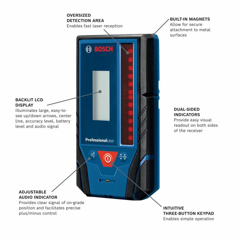 Bosch Rotary Laser Receiver 500' LR10 from Bosch