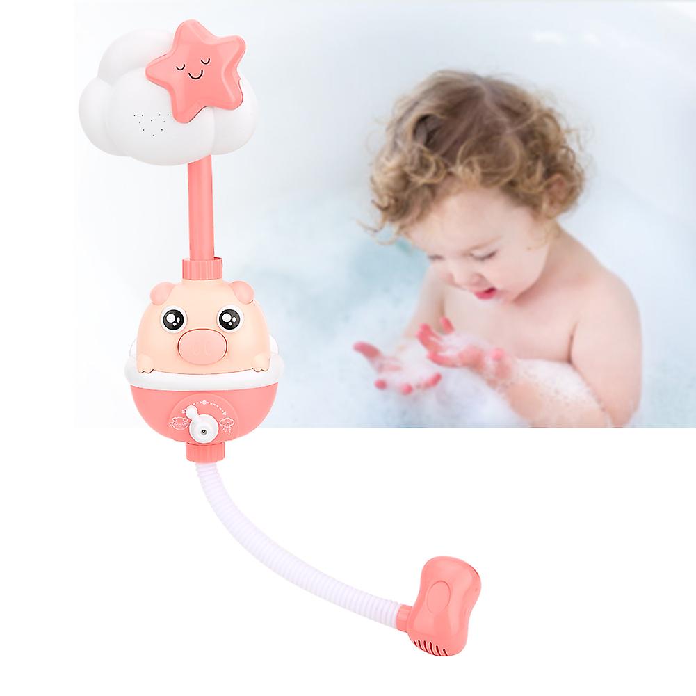 Shower Bath Toy Electric Children Bathing Pig Bathroom Shower Play Toy Giftred