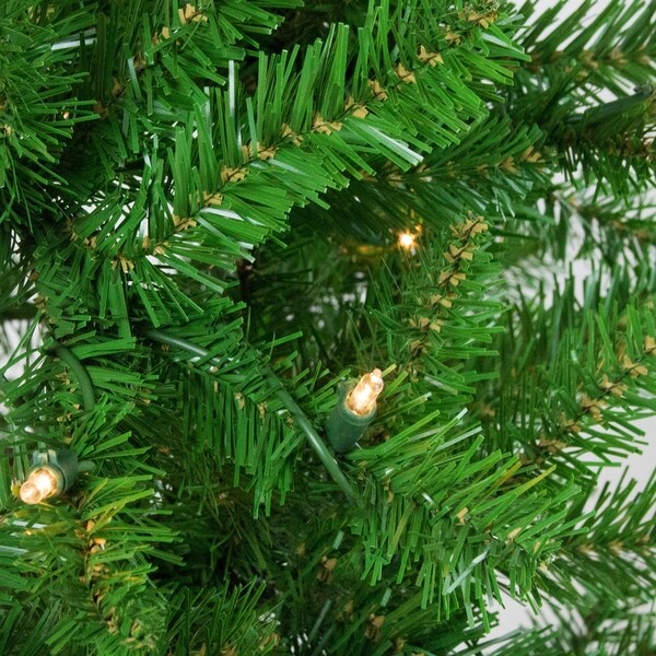 7.5' PreLit Pencil White River Fir Artificial Christmas Tree