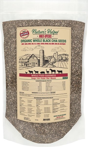 Nature's Helper Multi-Species Organic Whole Black Chia Seeds