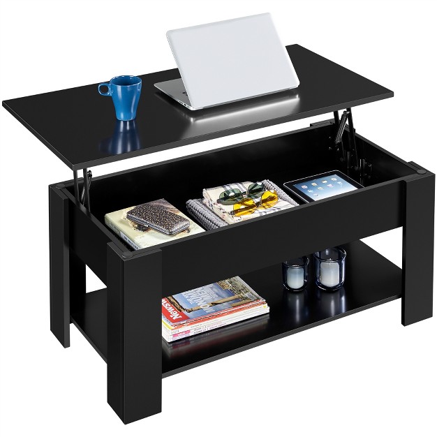 Yaheetech Lift Top Coffee Table With Hidden Compartment amp Storage For Living Room Reception Room Office