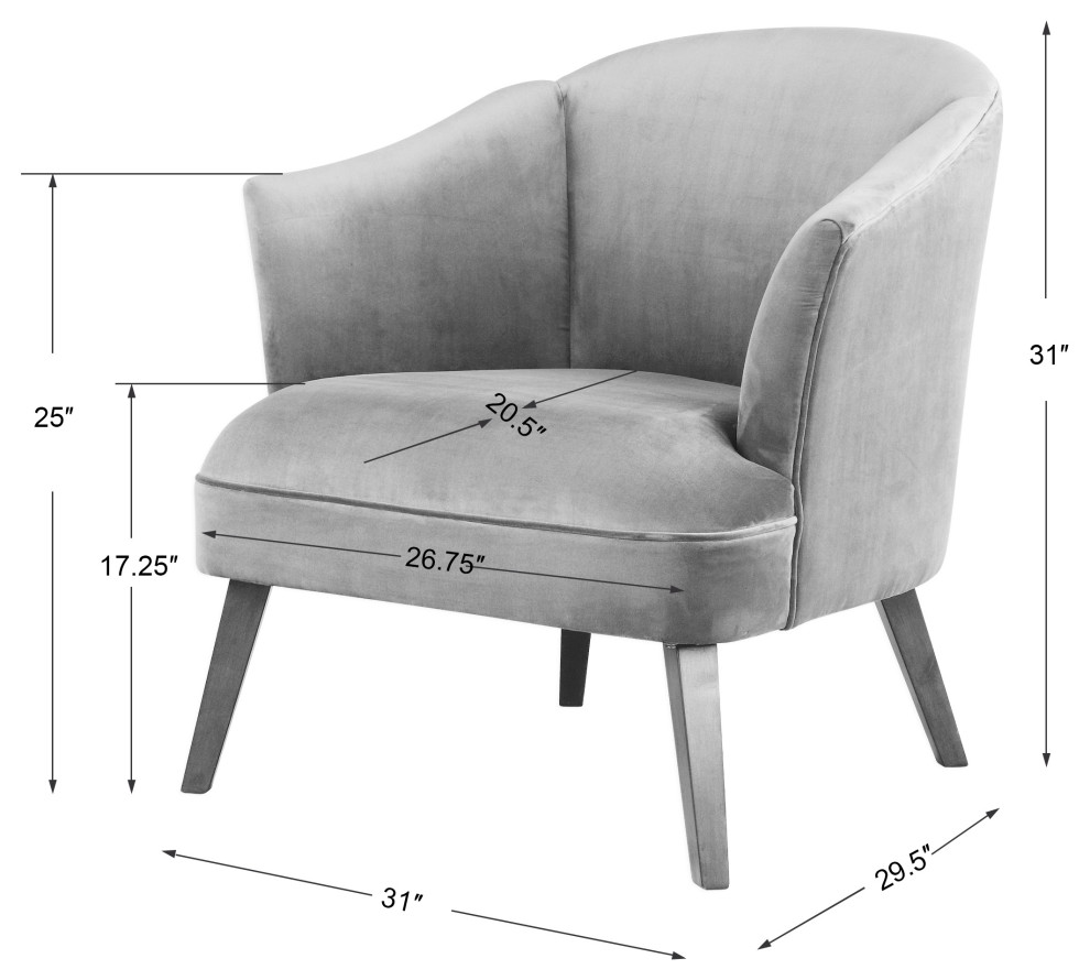 Uttermost Conroy Olive Accent Chair   Midcentury   Armchairs And Accent Chairs   by HedgeApple  Houzz