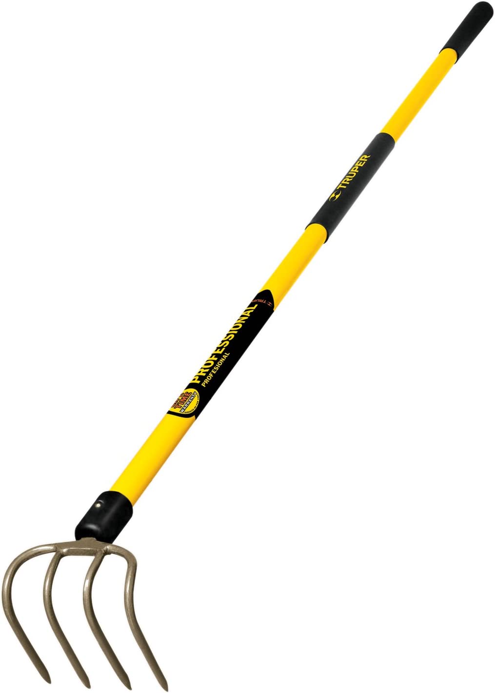 Truper 30030 Tru Pro 4-Tine Forged Cultivator, 5-Inch Head, 60-Inch Fiberglass Handle