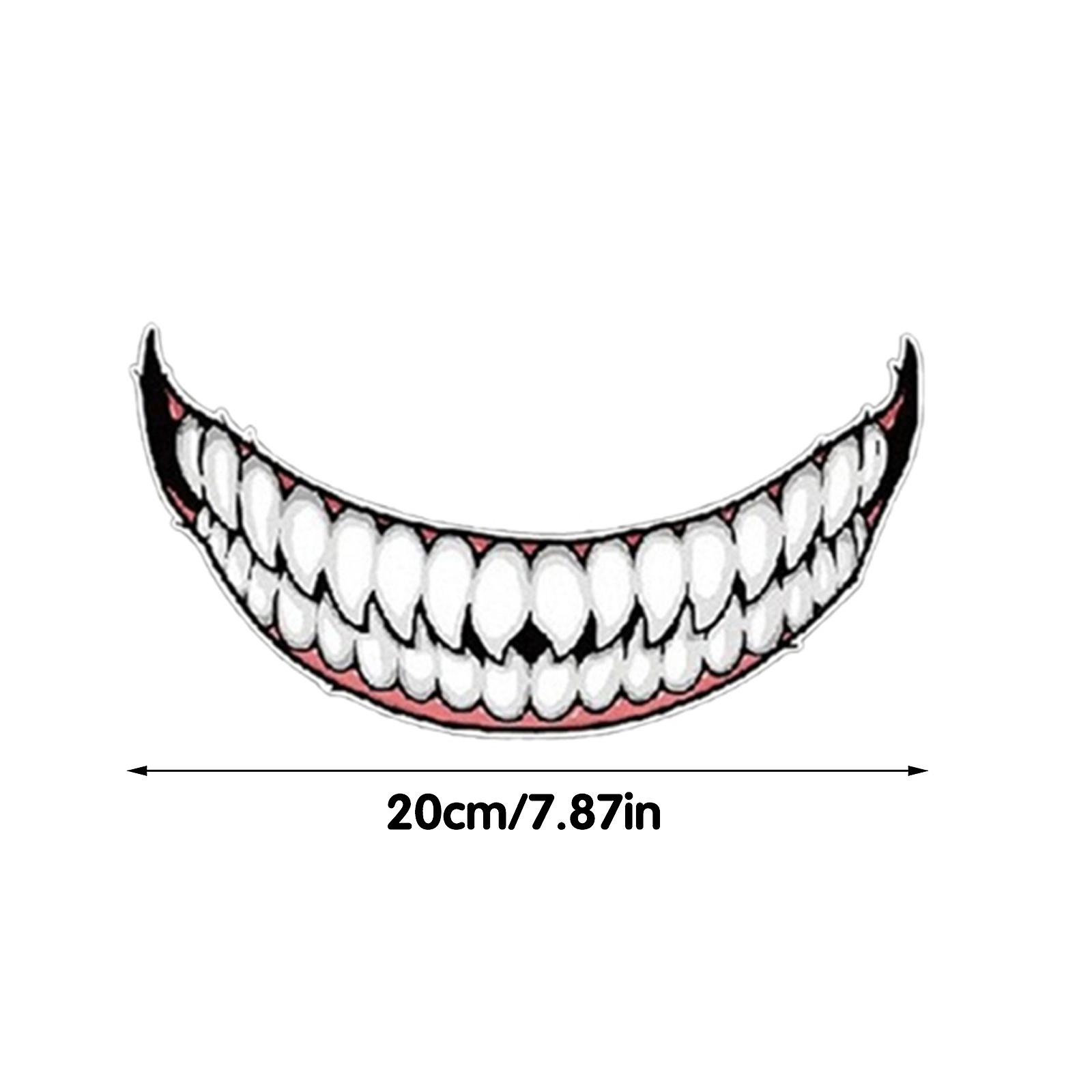 Car Decorative Sticker Creative Tongue Pattern Adhesive Vinyl Decal Trim Auto Vehicle Scratch Cover Styling Sticker S Type 2