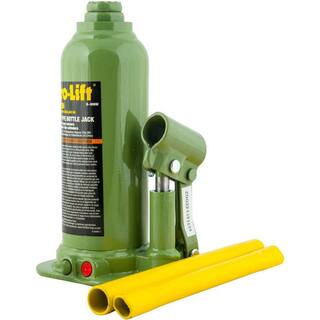 Pro-Lift 4-Ton Capacity Welded Bottle Jack with Side Pump B-004W