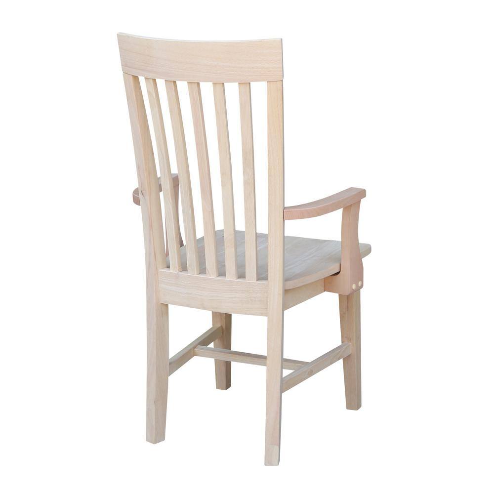 International Concepts Unfinished Wood Mission Dining Chair C-465A