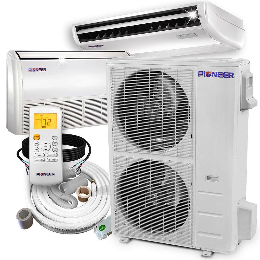 Pioneer 48000 BTU 4 Ton 17.8 SEER FloorCeiling Mini-Split Air Conditioner Heat Pump System Full Set UYB048GMFILCAD-16