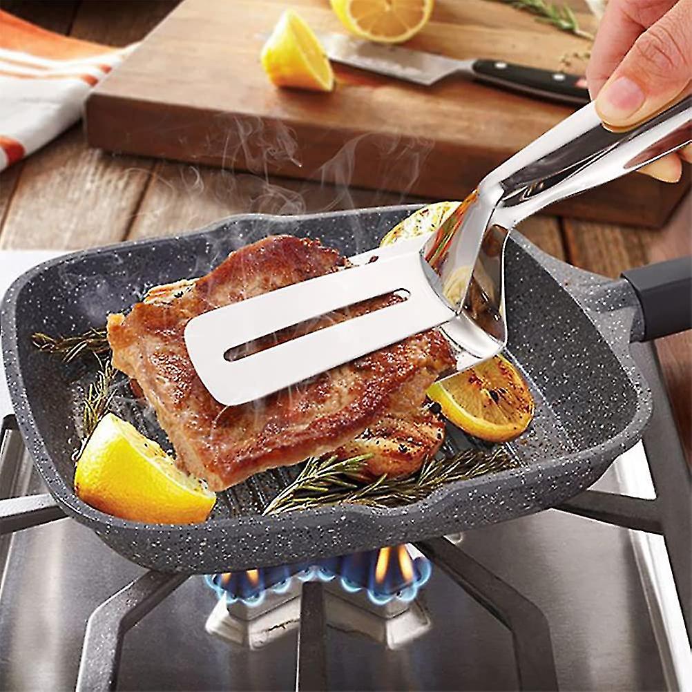 Double Sided Shovel Clip Stainless Steel Shovel for Frying Fish Flip Fish Multi Function Steak Clip Fried Steak Spatula